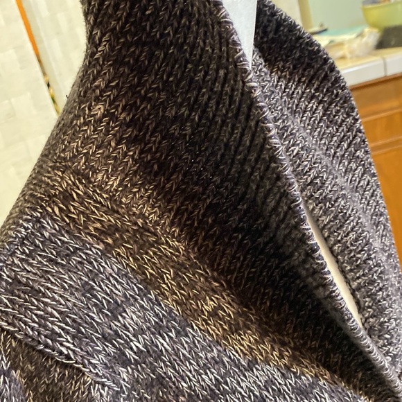 CALVIN KLEIN JEANS CARDIGAN SWEATER BLACK WHITE Flecks ONE Button Size … - Picture 6 of 14